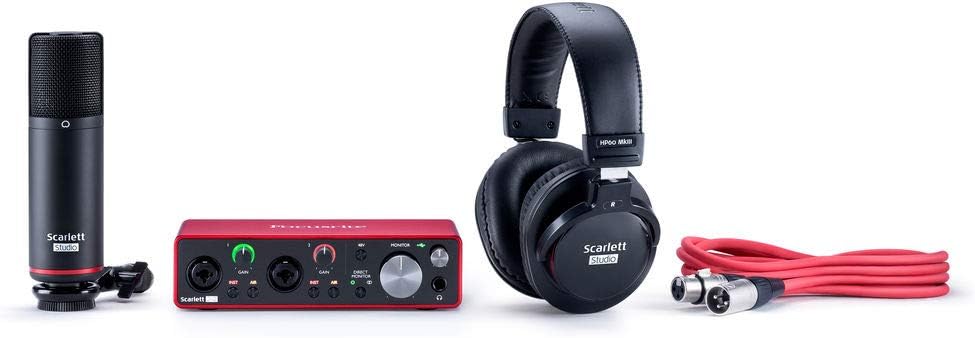 2-in, 2-out USB Audio Interface with Microphone & Headphones D101