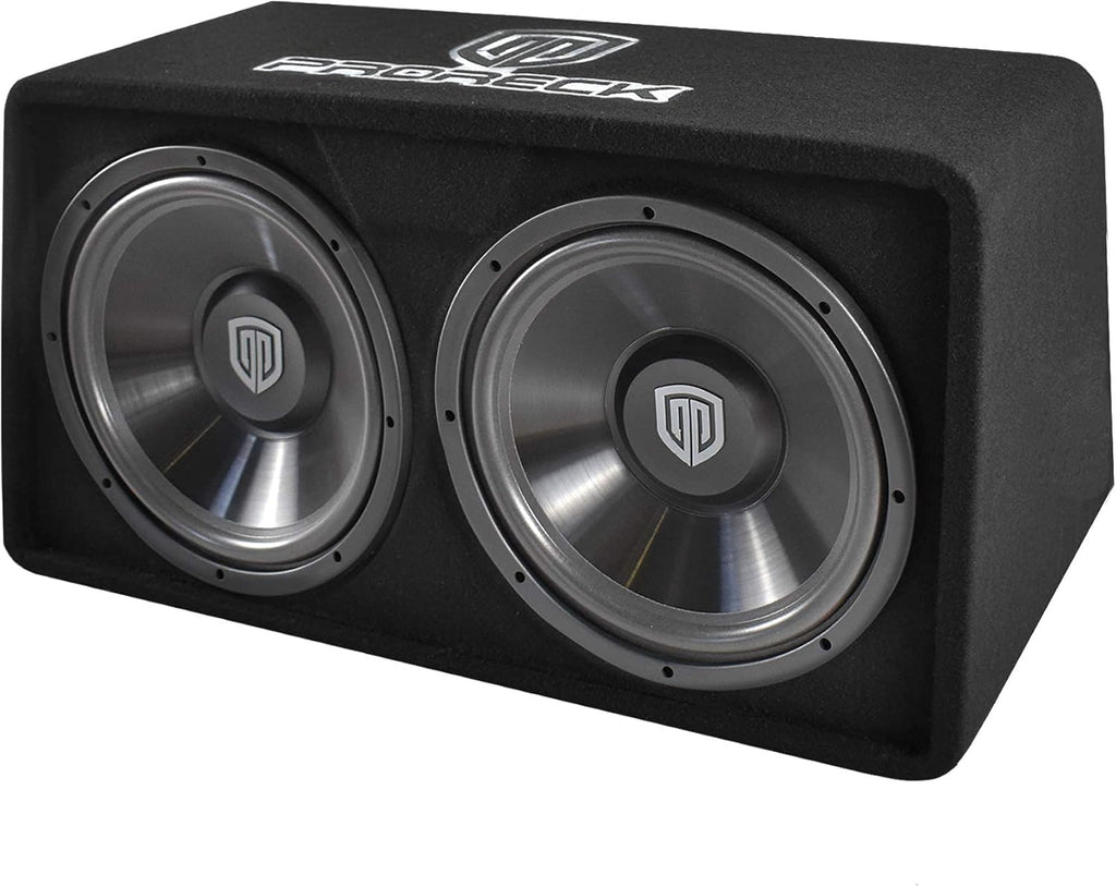 1500W Dual 12" Car Subwoofer with Loaded Enclosure and Mono Block Amplifier M882