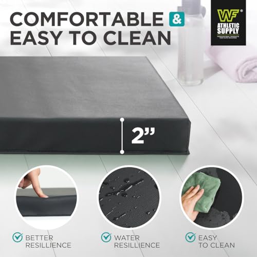 10' x 4' 4-Fold Folding Exercise Mat with Carrying Handles & Velcro Design Q601