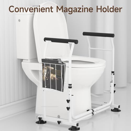Toilet Safety Frame with Arms, Adjustable Width and Height H31680