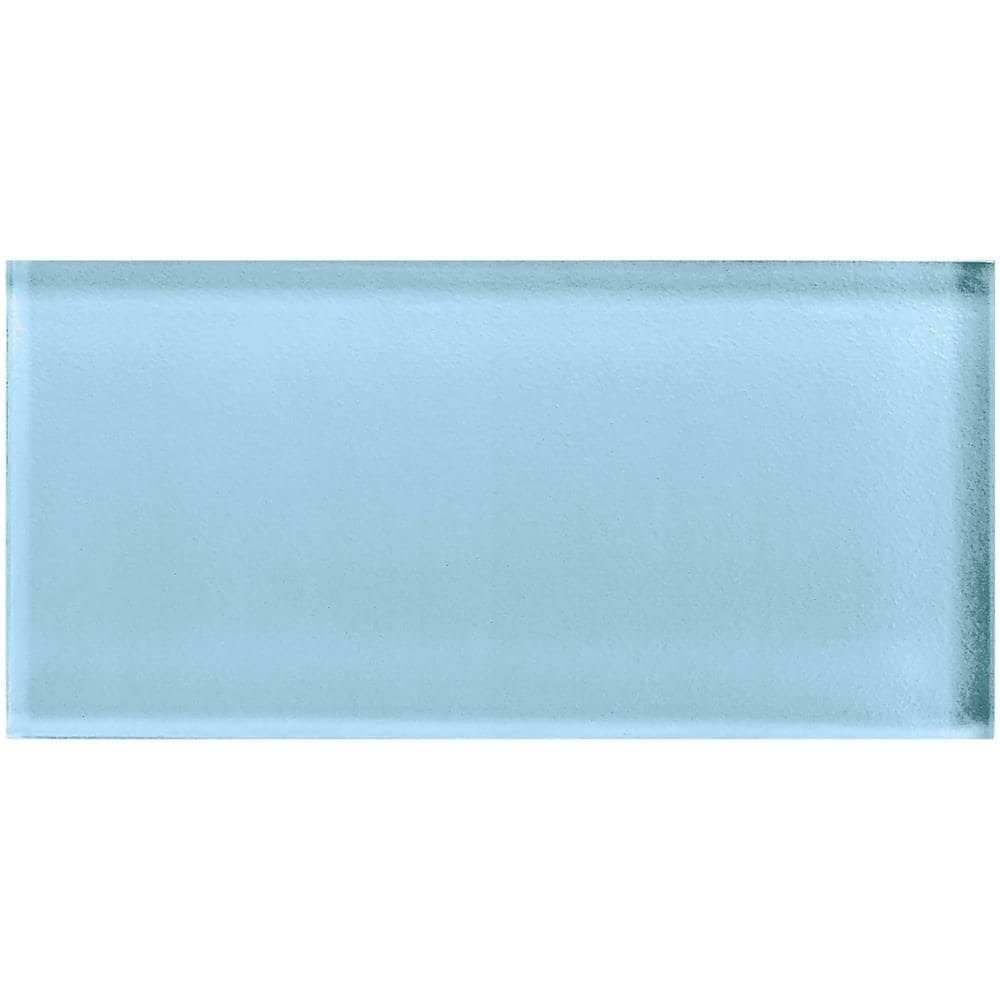 32-Pack Powder 3-in x 6-in Unglazed Glass Subway Wall Tile G63288