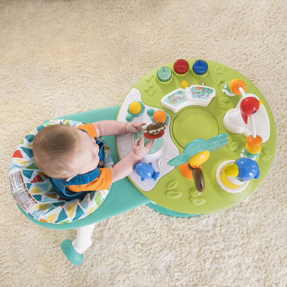 2-in-1 Baby Activity Center & Table, Tropic Coral T717333