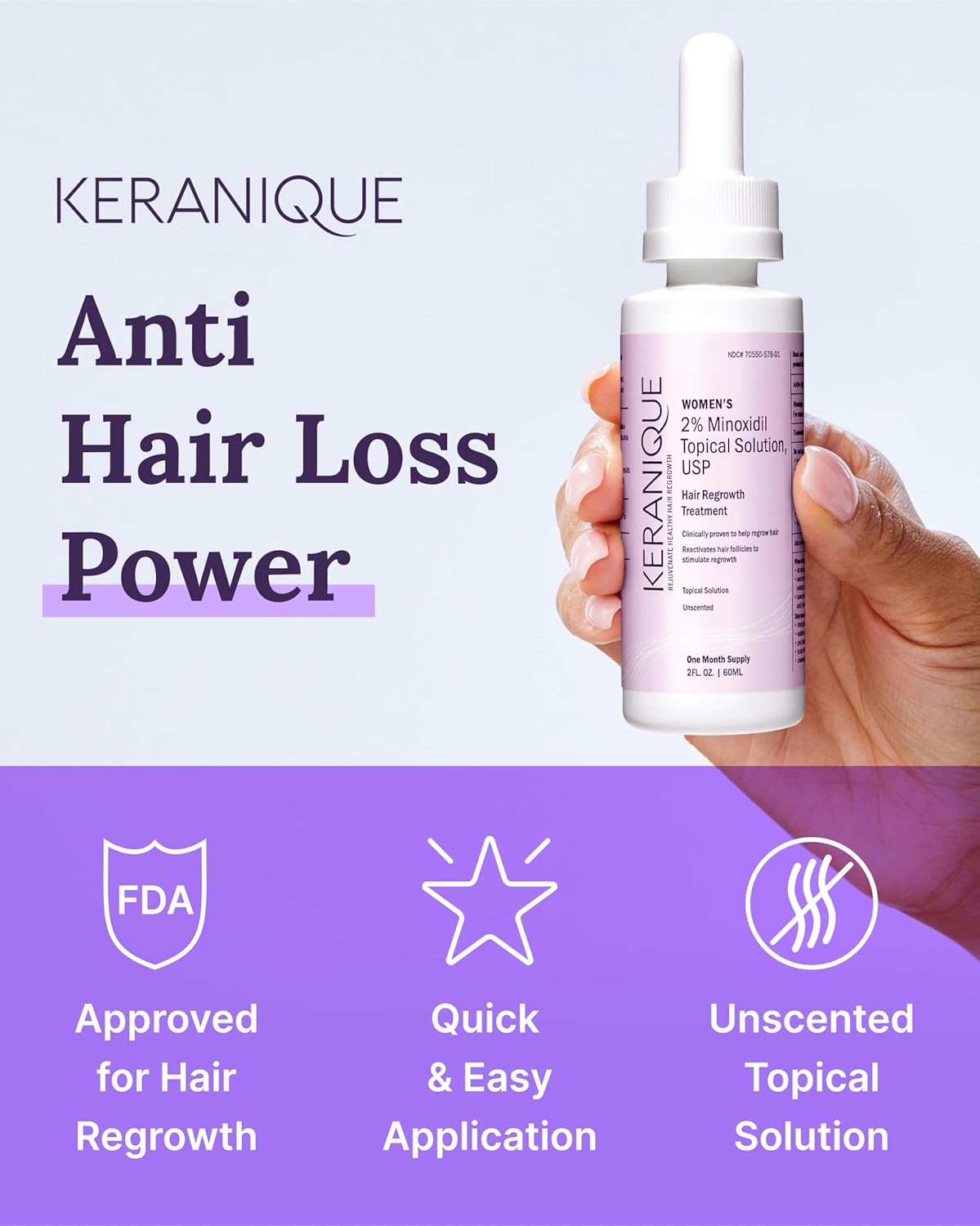 2% Minoxidil Hair Regrowth Tonic for Women M4820