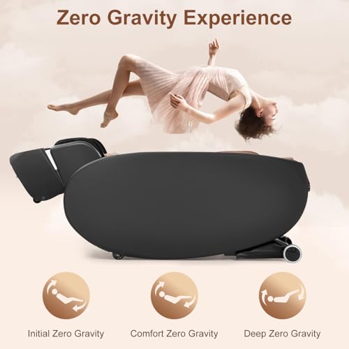 Black Shiatsu Massage Chair with Zero Gravity C2007