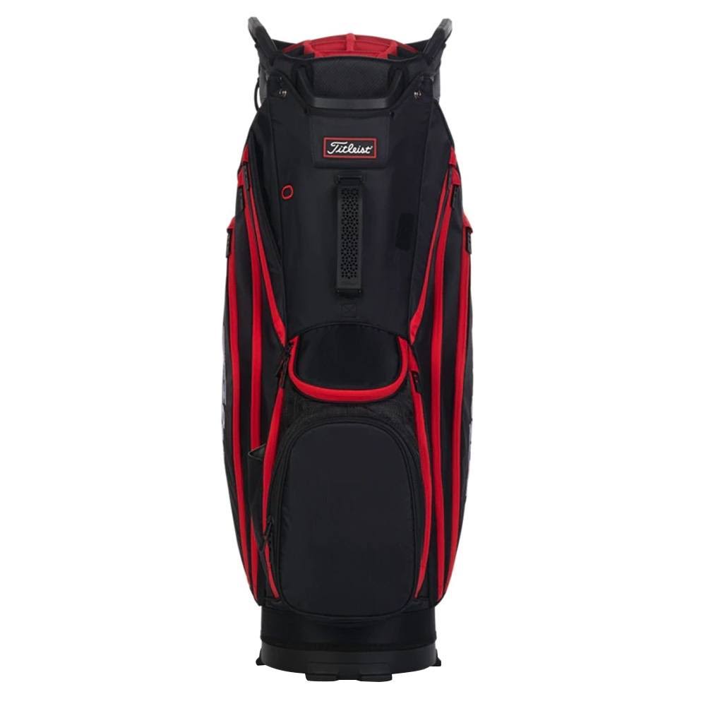 Black/Black/Red Lightweight Golf Bag V936