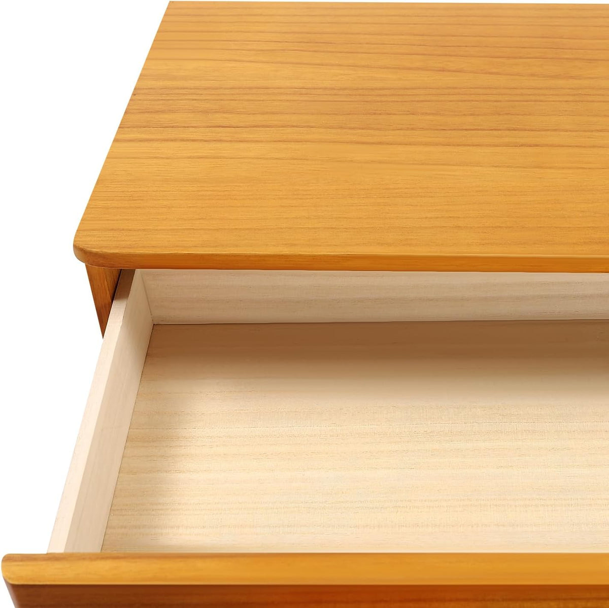 3-Tiers Wooden Desktop Storage Box with Lockable Drawers S937068