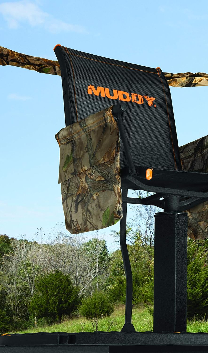 16 Foot Single Seater Foldable Outdoor Hunting Tripod Stand with 2 Detachable Gear Bags E74638