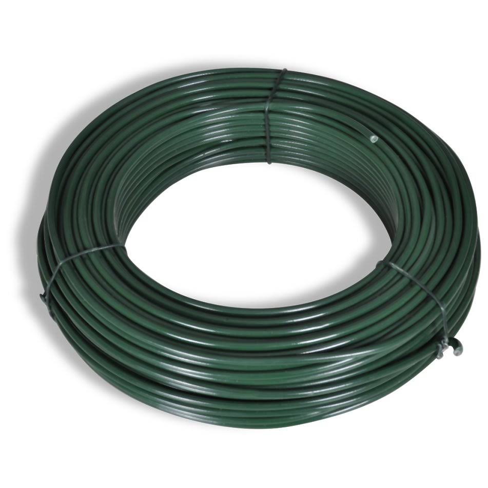 Green Steel Chain Link Fence with Posts 3x22 x 82 Z3361