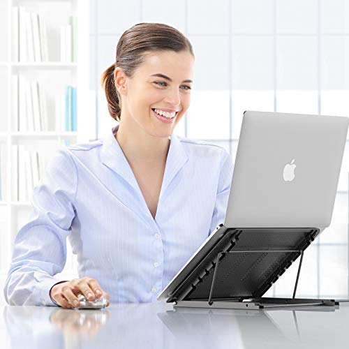 Black Foldable Portable Laptop Stand B58347