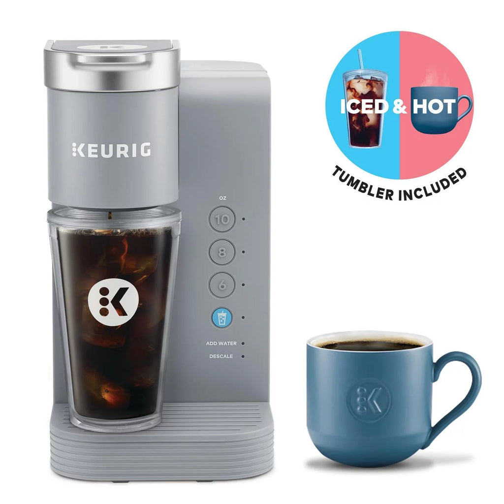 Gray Iced and Hot Single-Serve K-Cup Pod Coffee Maker O34546