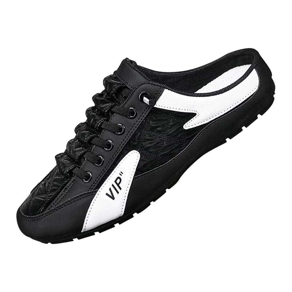 Men Slip on Mule Sneakers Lightweight Backless Casual Sports Shoes Loafers D511