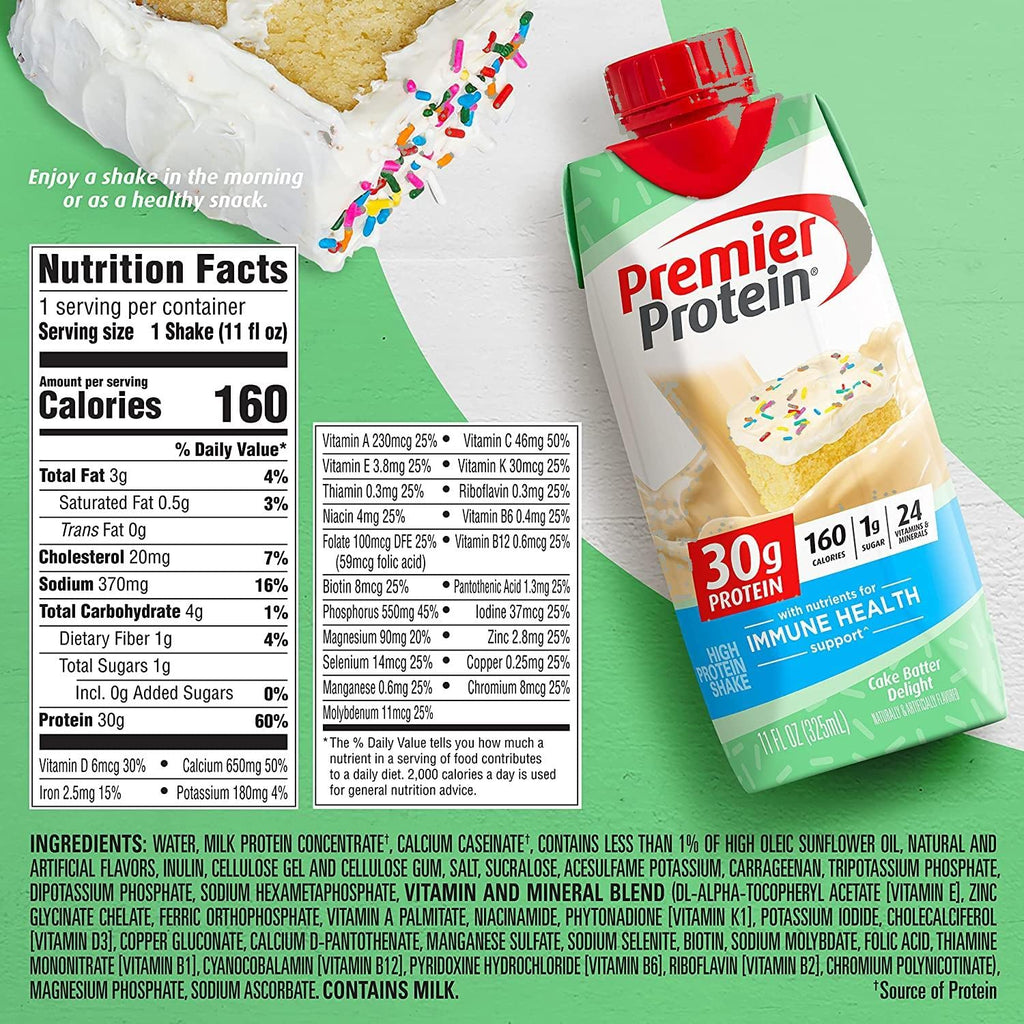 11 Fl. Oz Each Variety Sampler Pack of Protein Shakes (12 Pack) W277