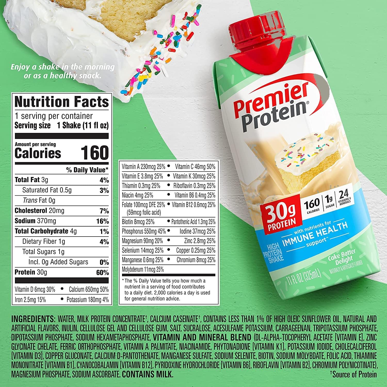 11 Fl. Oz Each Variety Sampler Pack of Protein Shakes (12 Pack) W277
