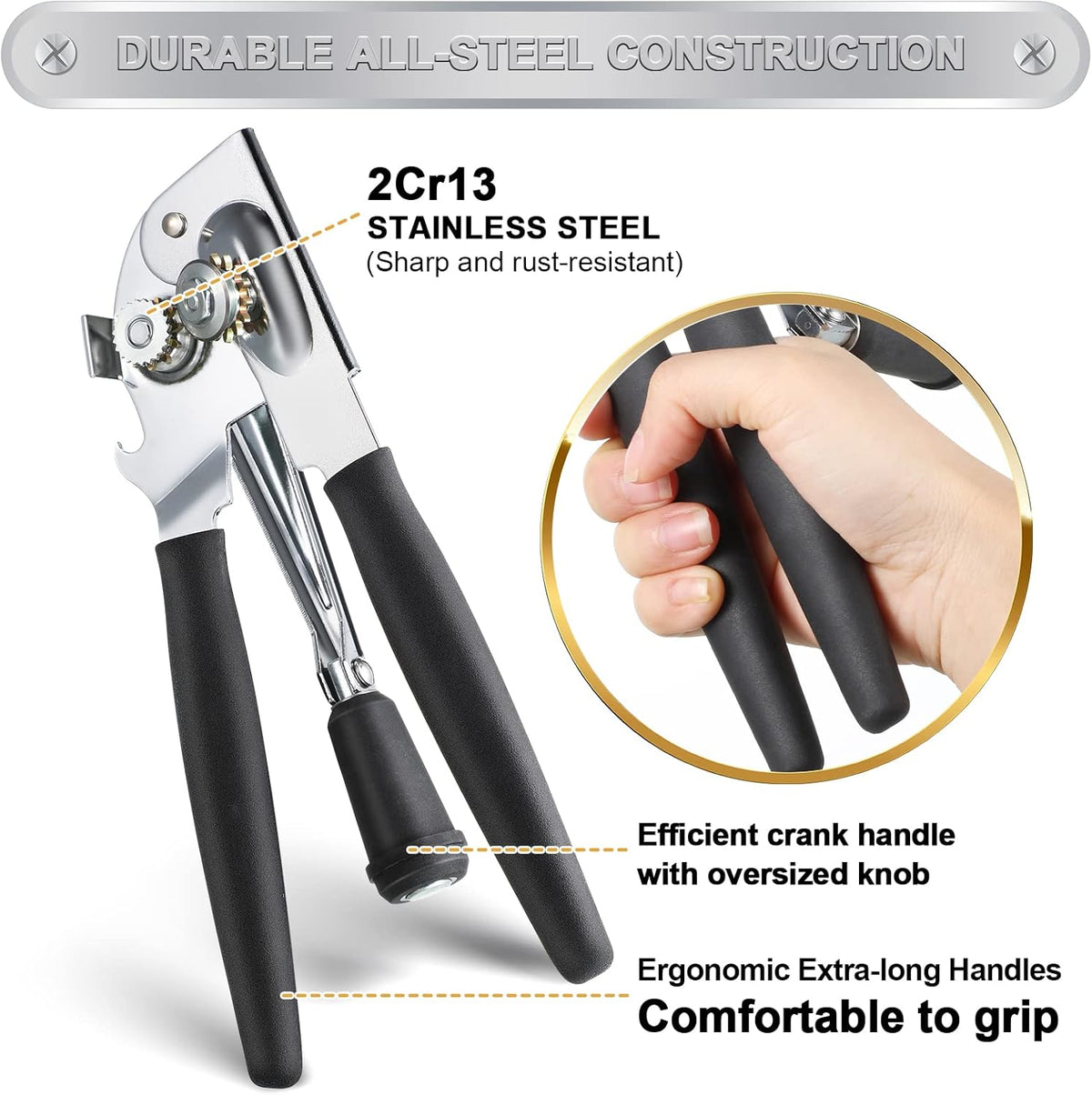Stainless Steel Manual Can Opener Q2633