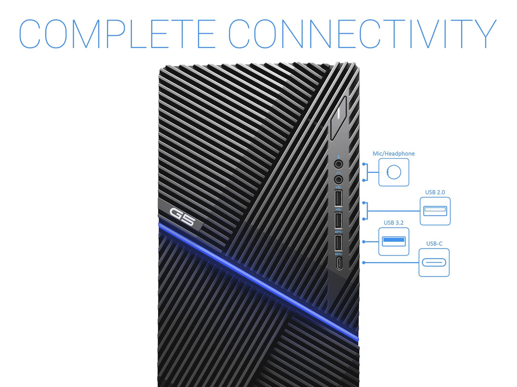 Intel Core i5-10400F 8GB RAM 2TB NVMe SSD AMD Radeon RX 5300 Gaming Desktop T3056