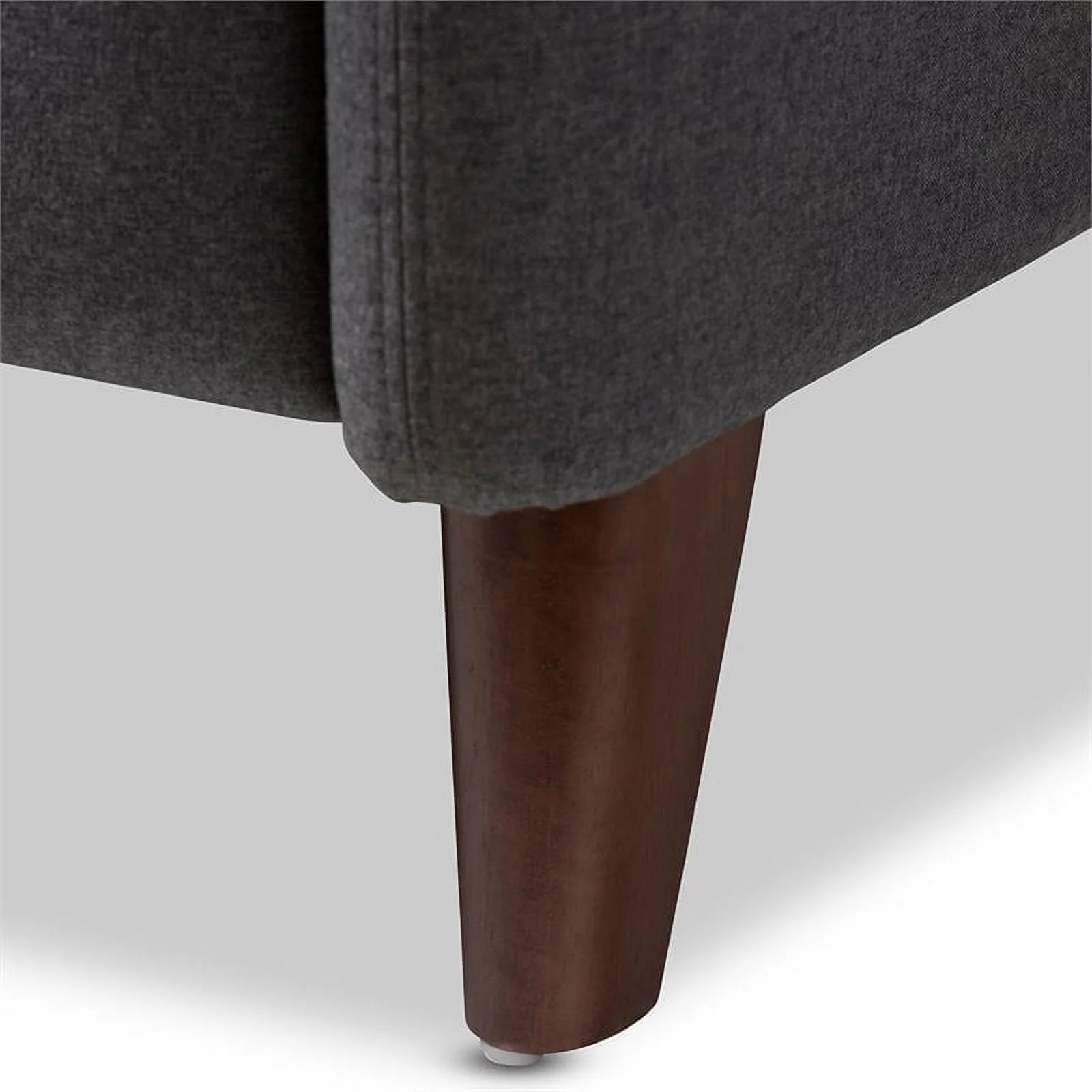 Gray and Walnut Recliner I822