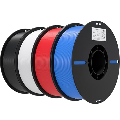 2kg Black & White PLA 1.75mm Filament Bundle Z16405
