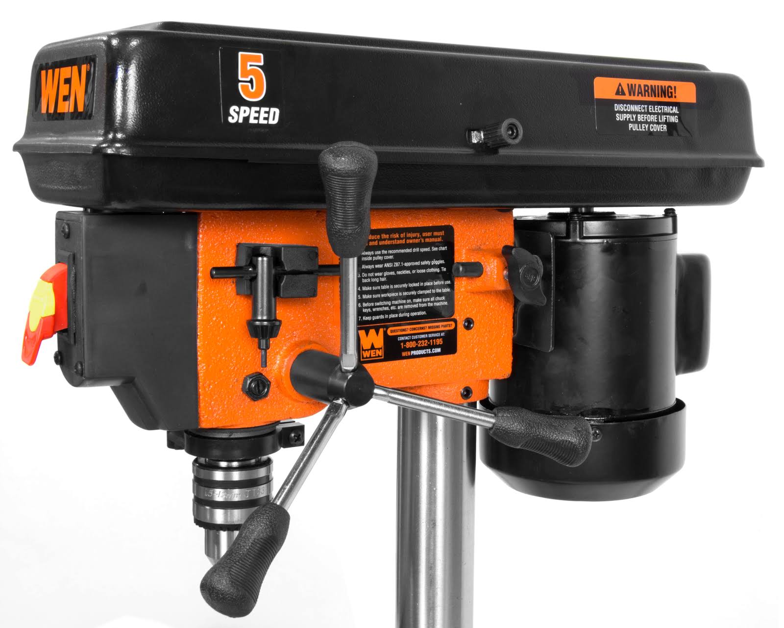 2.3-Amp 8-Inch 5-Speed Cast Iron Benchtop Drill Press X9842