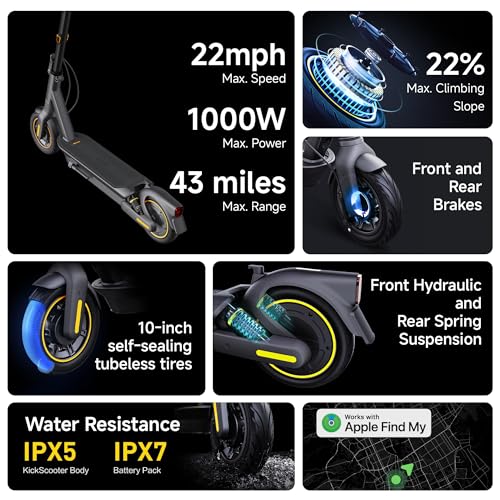 Electric Kick Scooter with Dual Suspension C624