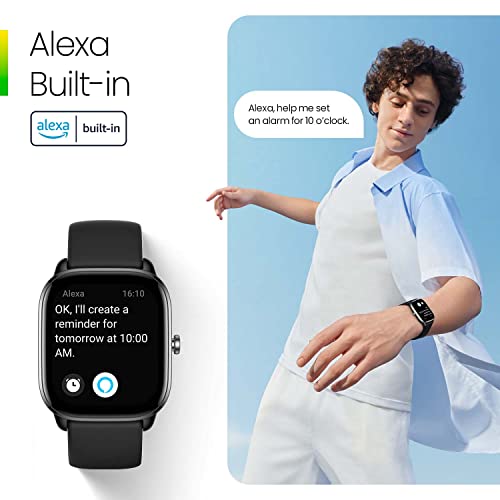 Black Smart Watch with GPS, Heart Rate Monitor, 15-Day Battery Life I20721