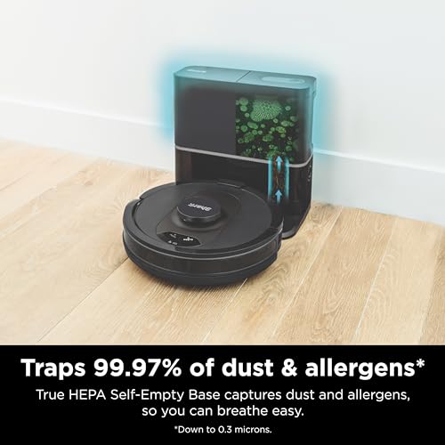 Dark Grey Robot Vacuum with HEPA Self Empty Base V5343