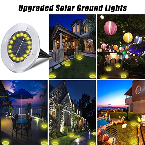16 Pack Warm Light Solar Ground Lights E24451