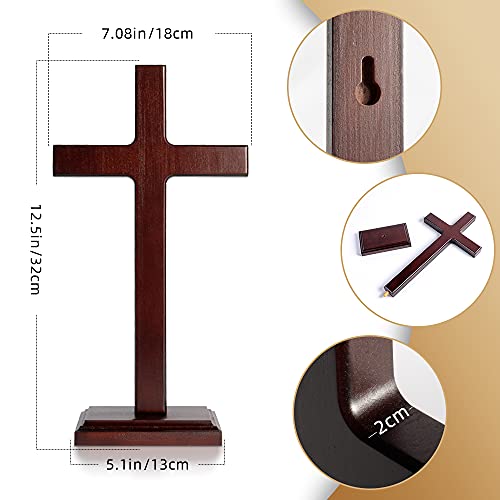 12.5 Inch Wooden Wall Cross C4068