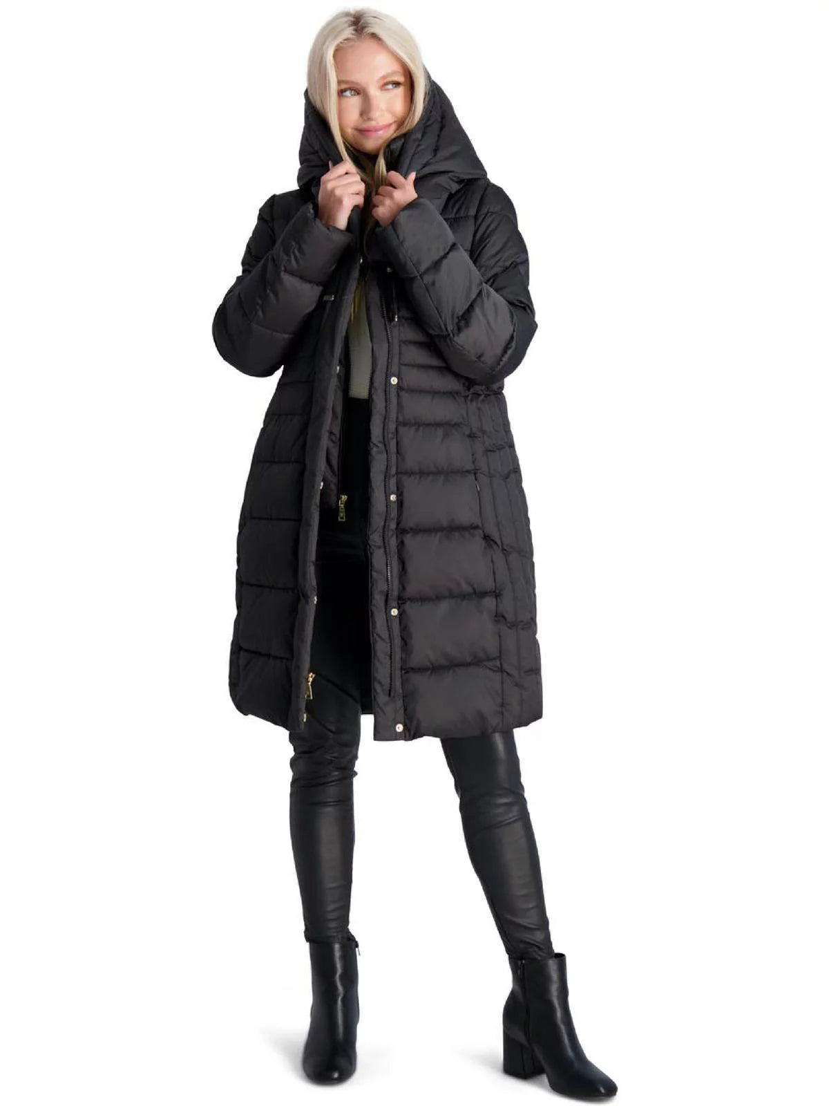 Fitted Quilted Winter Puffer Coat P1650