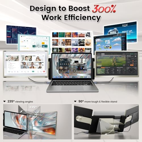 15.6" Portable Monitor with 120% sRGB, FHD IPS & 235° Rotation H30146
