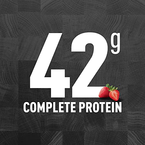 Strawberry 42g High Protein Milk Shake, 14 Fl Oz (2 Packs of 12) H2022