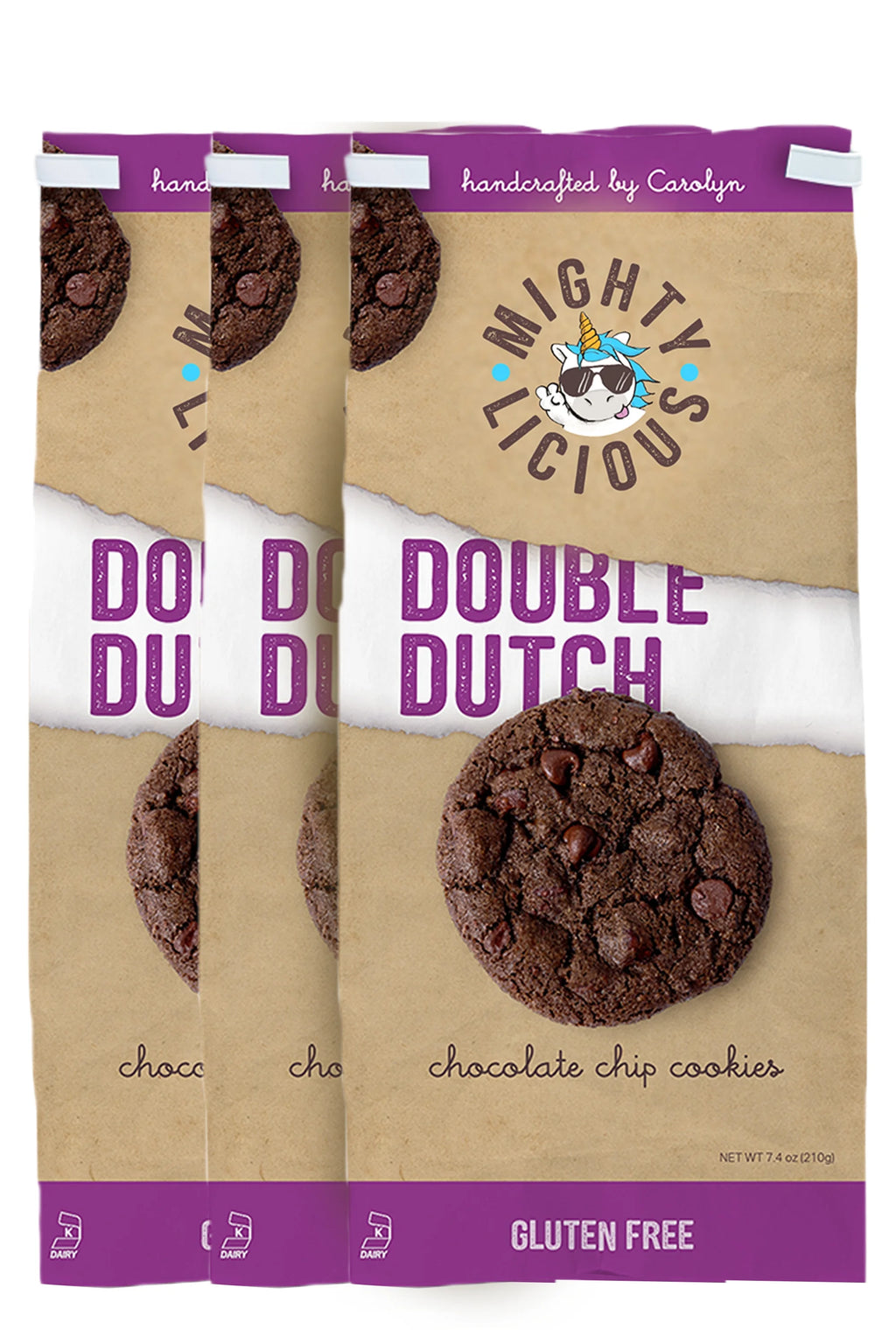 7.4 Oz (3 Pack) Gluten Free Double Dutch Chocolate Chip Cookies G135471