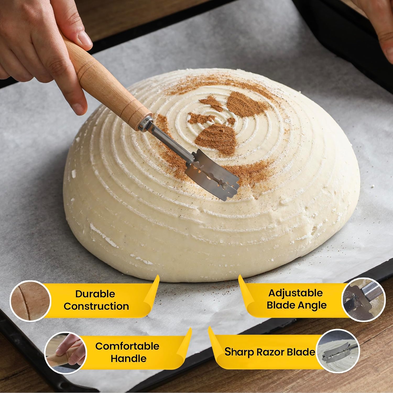 Round 9 inch Sourdough Proofing Basket N826