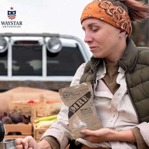 4 Pack MRE Meals Ready to Eat with Heaters E55331