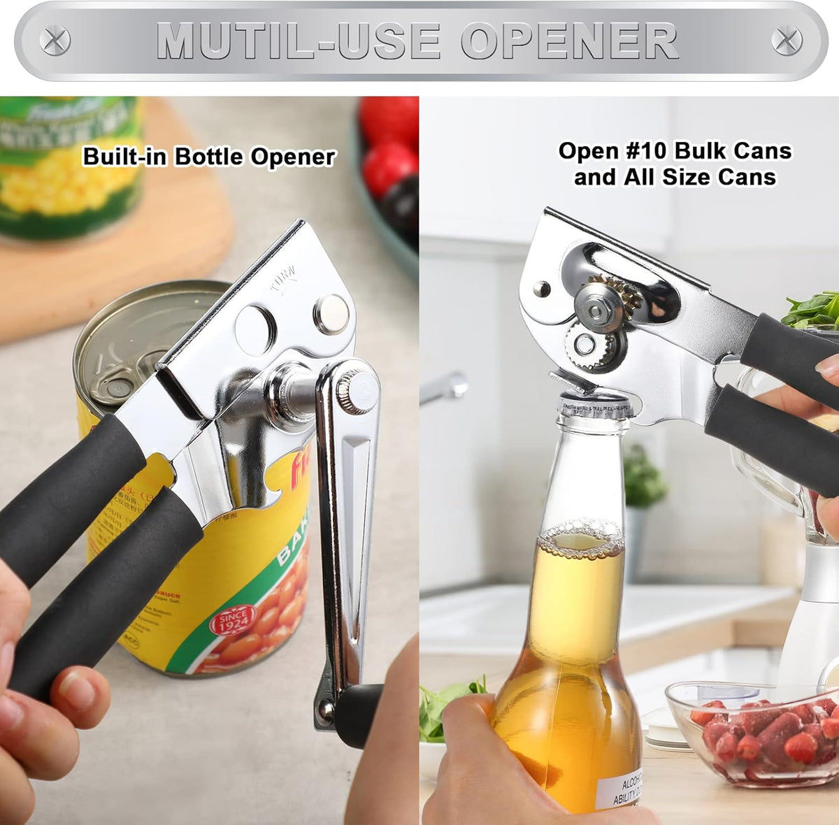 Stainless Steel Manual Can Opener Q2633