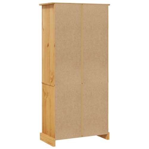 5-Tier Rustic Mexican Pinewood Bookcase R18155