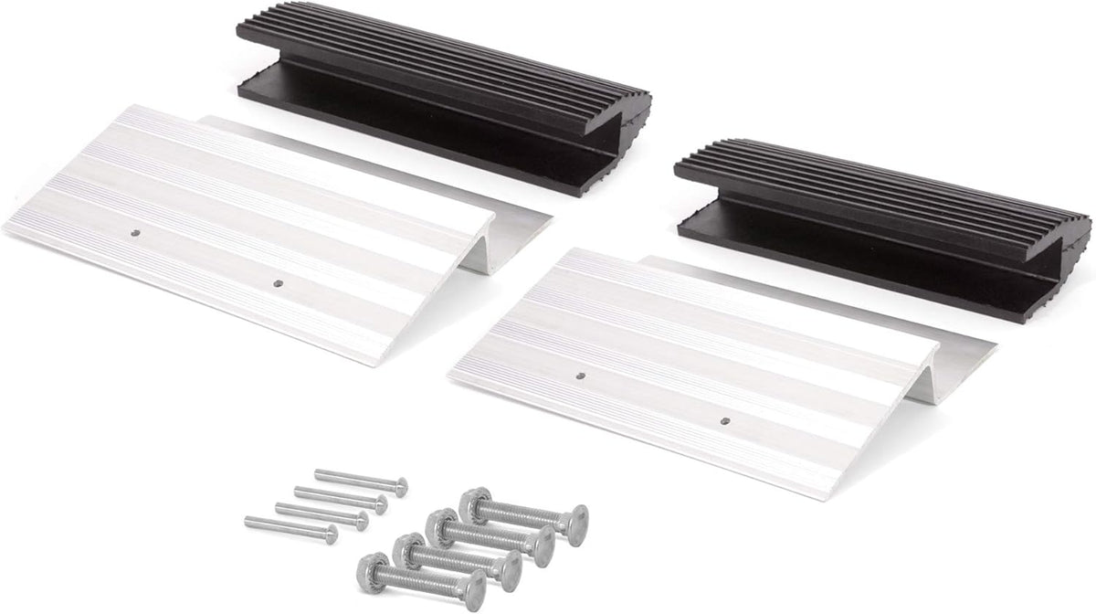 Truck and Trailer Loading Ramp Kit with Aluminum Brackets and Rubber Feet, Pack of 2 Q71952