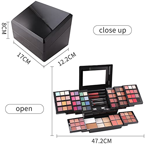 All-in-one Makeup Kit with Eyeshadow Palette Lipstick Blush Foundation Concealer Face Powder Mascara Lipgloss Brush T2611