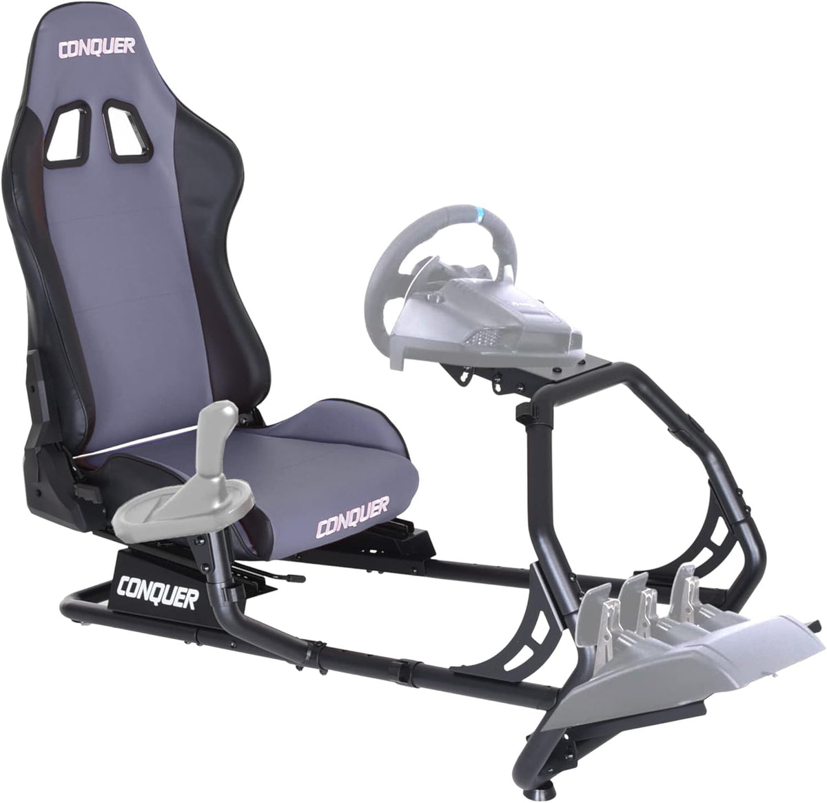 Reclinable Racing Simulator Cockpit with Gear Shifter Mount I15572