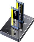 Dual-Bay M.2 SATA Docking Station, M.2 SSD Enclosure M188