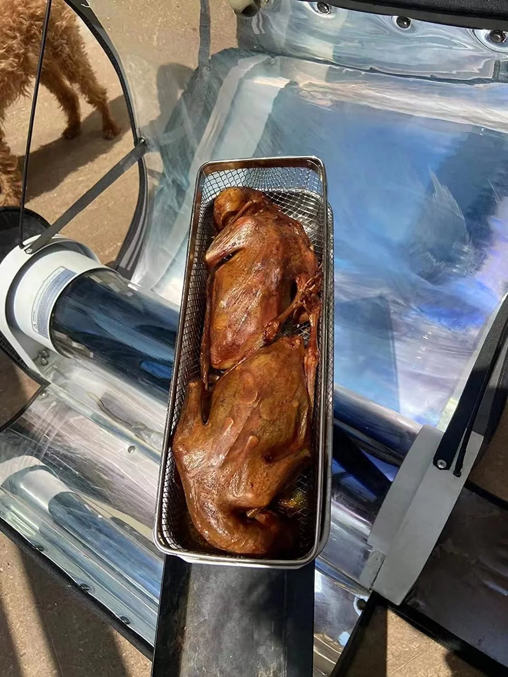 4.5L Large Capacity Solar Cooker Outdoor Oven with Thermometer I9817