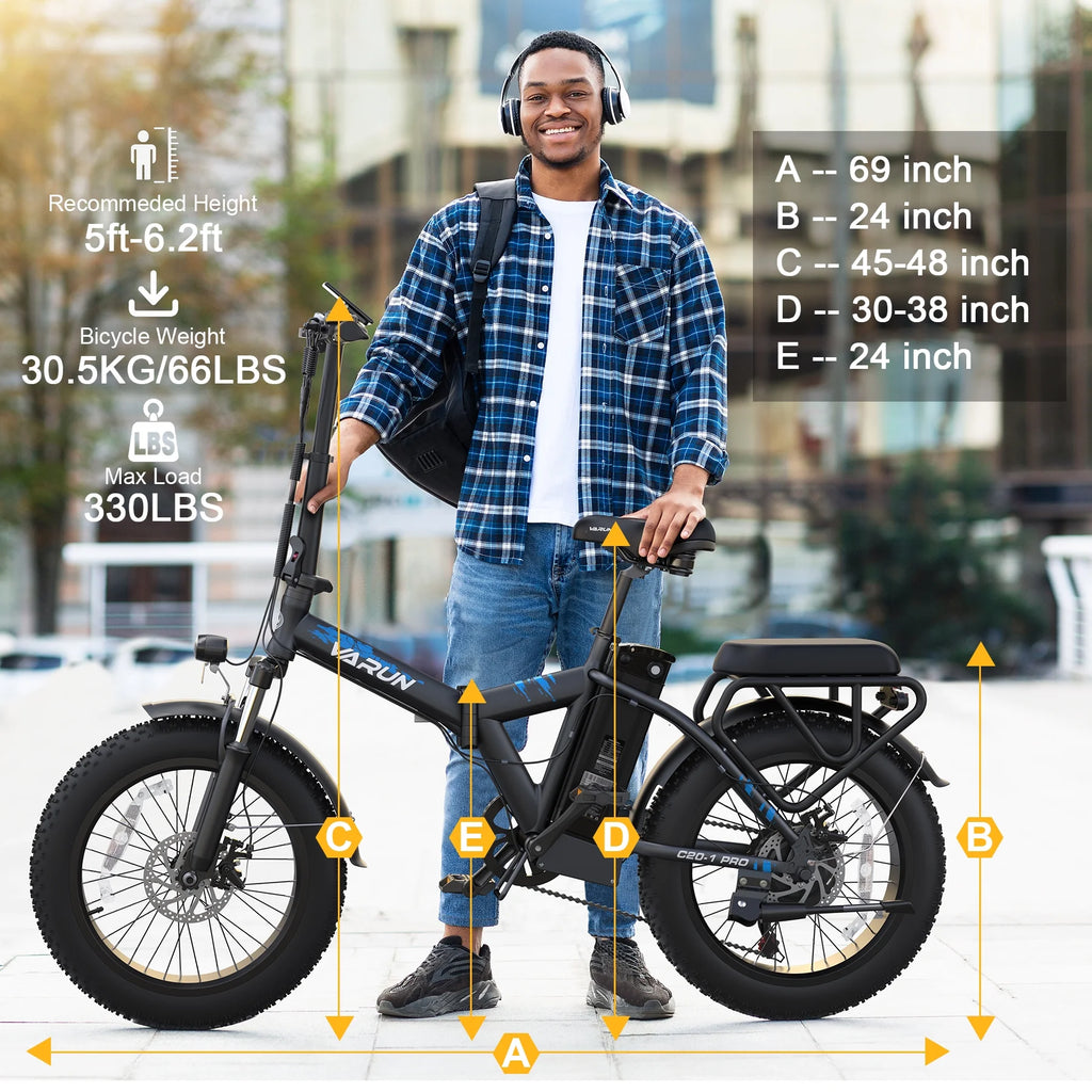 Folding Electric Bike with 48V 13Ah Battery F15416