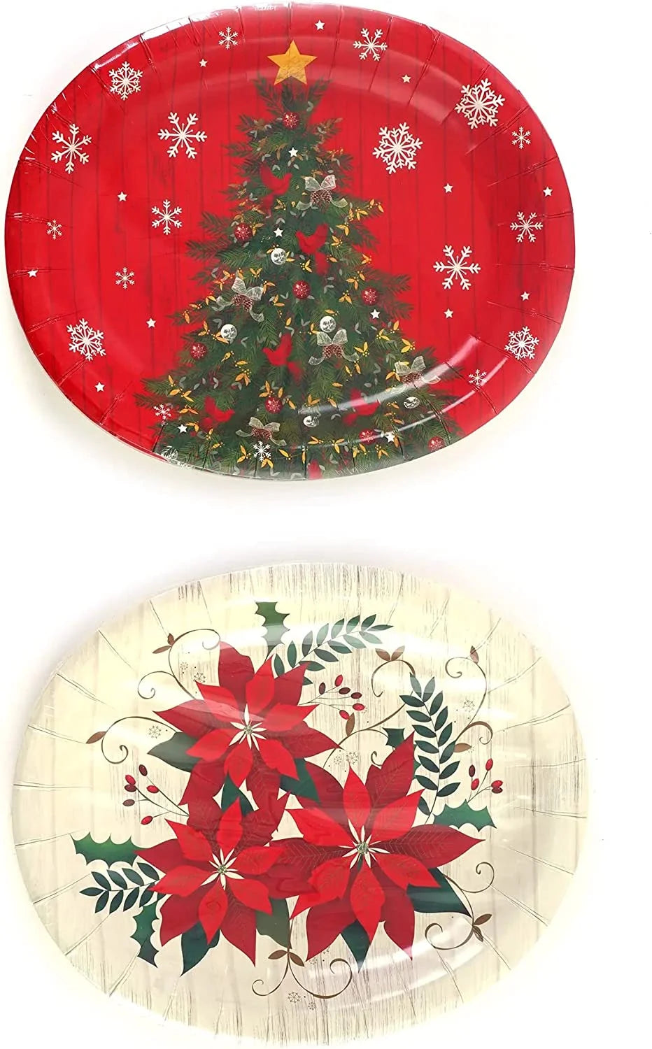 13" X 10.5" Oval Paper Disposable Plates, 48 Plates A5077