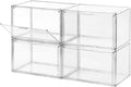 Clear Shoe Storage Box Stackable 4-Pack M662