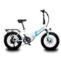 White Electric Folding Fat Tire Ebike Z2342