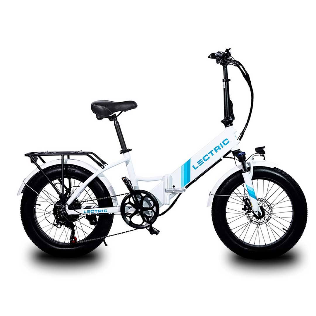 White Electric Folding Fat Tire Ebike Z2342
