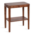 Walnut Brown Wood Side Table X59277