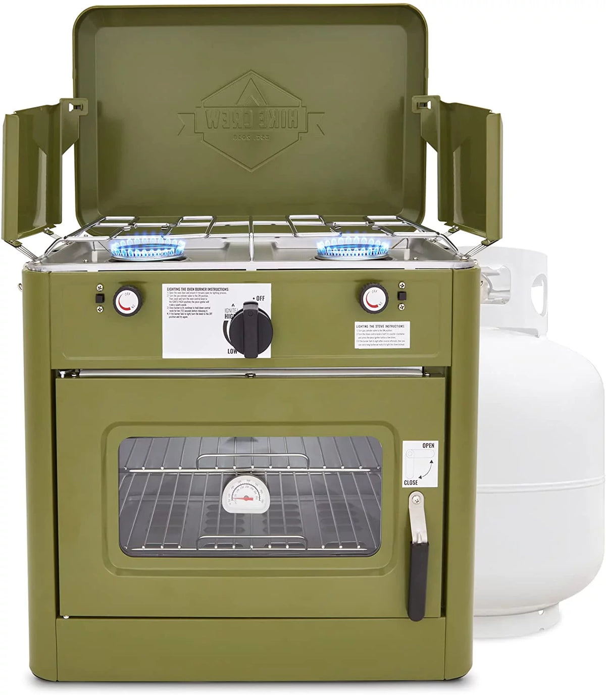 2 Burner Portable Propane Camping Stove with Carry Bag G34532