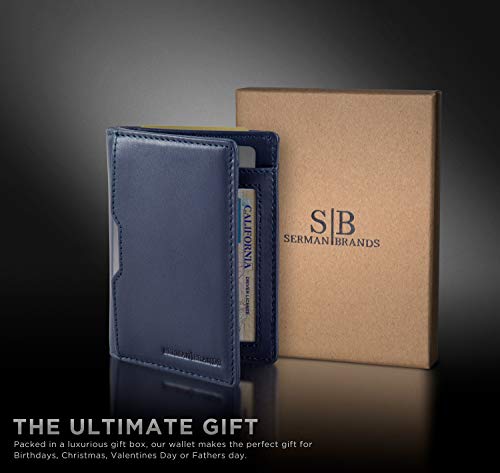 Slim Leather RFID Blocking Minimalist Card Front Pocket Bifold Travel Wallet H99990