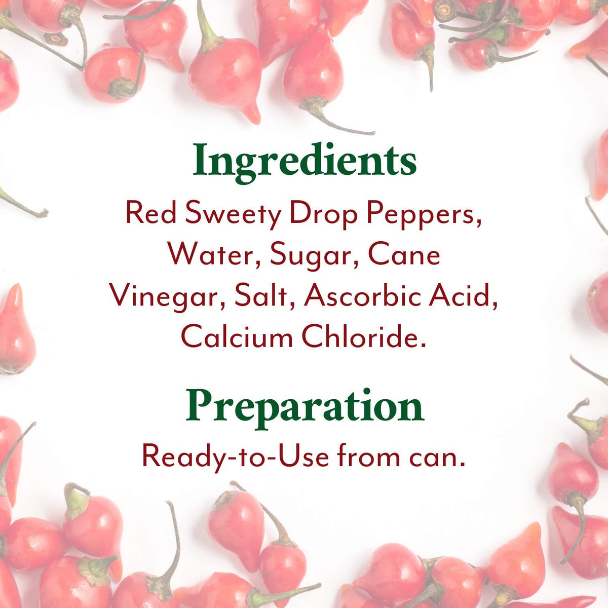 Red Sweety Drop Peppers, 28-Ounce Can R812