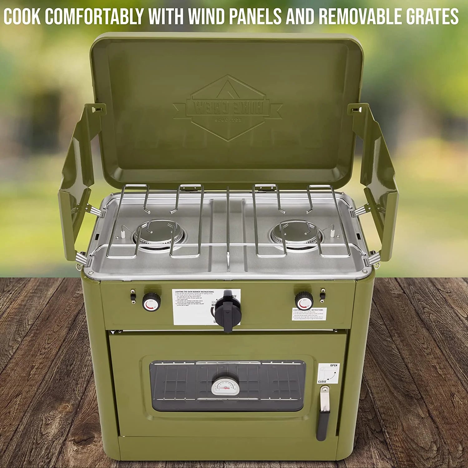 2 Burner Portable Propane Camping Stove with Carry Bag G34532